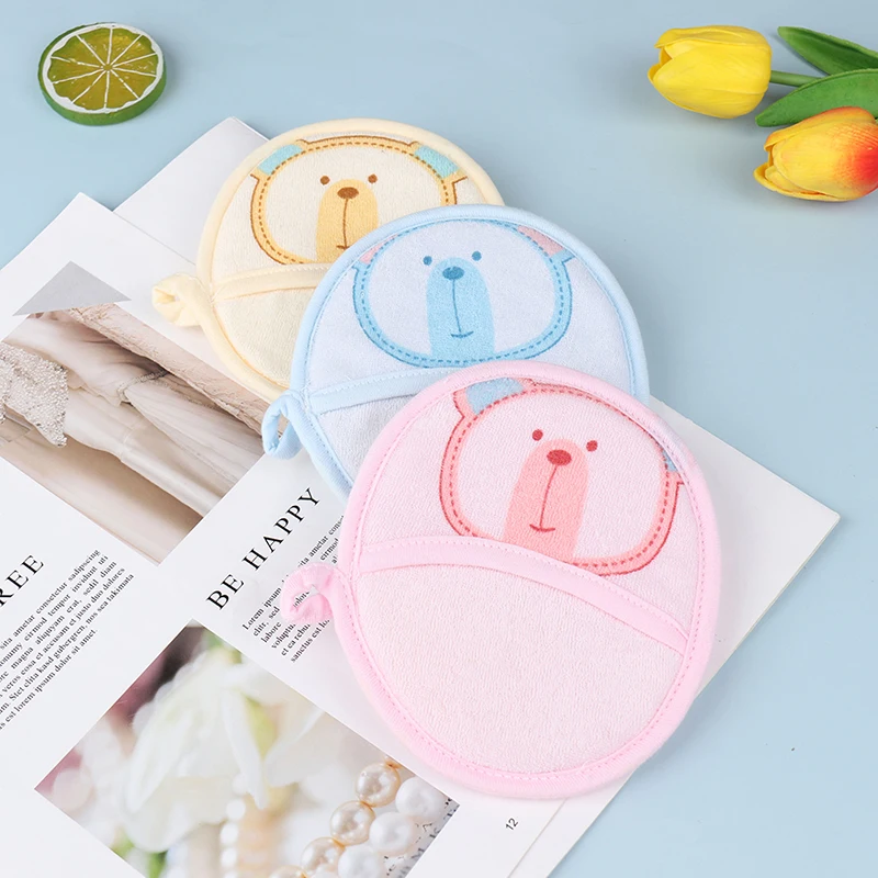 

Baby Bath Brushes Cute Cartoon Bear Sponge Soft Toddler Bath & Shower Items