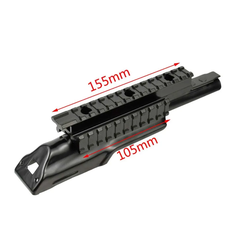 Тактический AK47 AK Tri-rail Интегральная рейка приемник верхняя крышка прицела Picatinny Weaver рельсовая база для охотничьего прицела