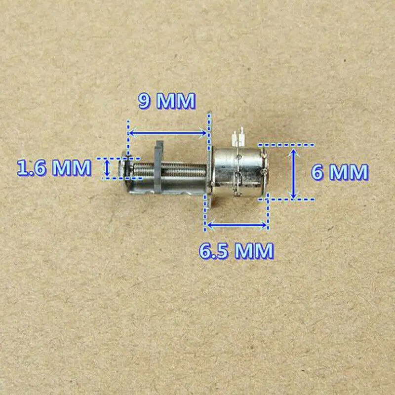 5 шт. микро 6 мм 2-фазный 4-проводной Электрический шаговый двигатель мини точный