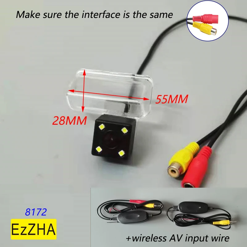 

Car CCD Night Vision 4LED Backup Rear View Camera Waterproof For Peugeot 206 207 307 407 Sedan Toyota Camry Verso 2012 Vios 2014