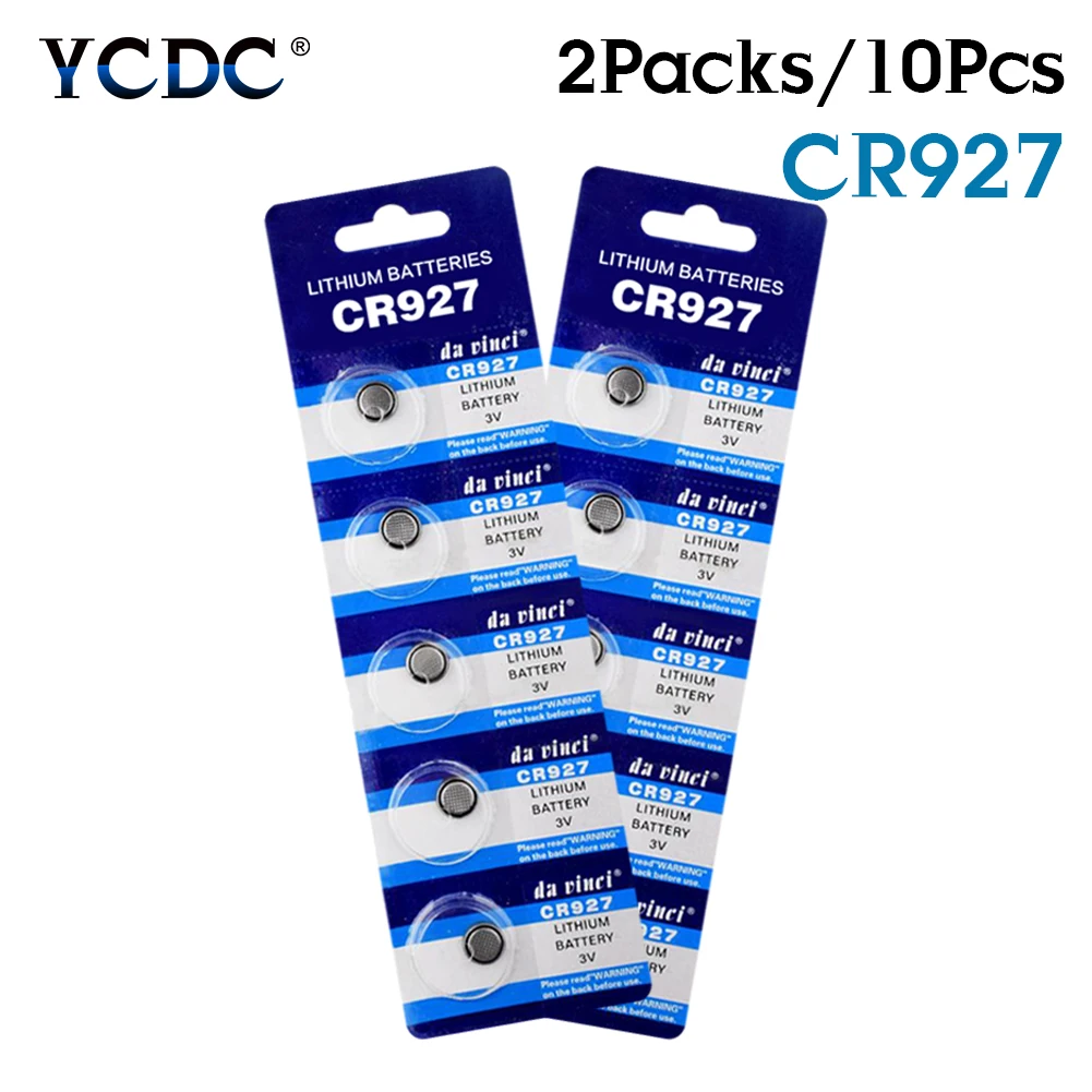 10 шт. одноразовые Литиевые Батарейки для часов 3 в CR927 DL927 BR927 ECR927 5011LC 927 |