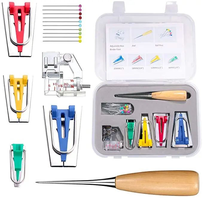 Швейные косая бейка чайник комплект ткань для связывания связующего 6 мм 12 18 25 4