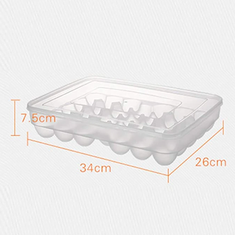 

34 Grid Egg Storage Box Food Container Refrigerator Storage Box Household Kitchen Transparent Box Egg Box Rack