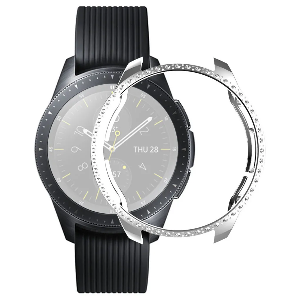 Ультратонкий Роскошный чехол из поликарбоната со стразами для Samsung Galaxy watch 42 мм