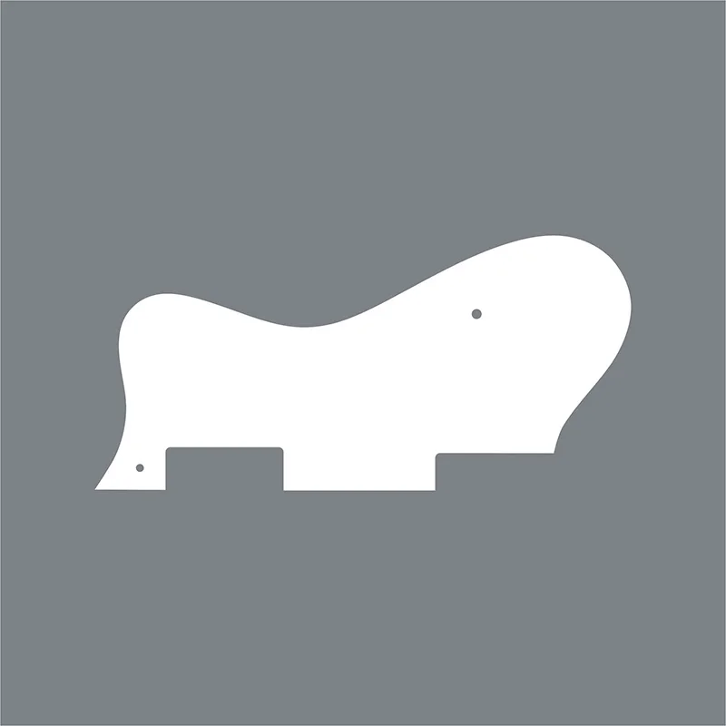 

Pleroo Custom Guitar Parts - For Dot Guitar Pickguard Scratch Plate ,3 Ply White