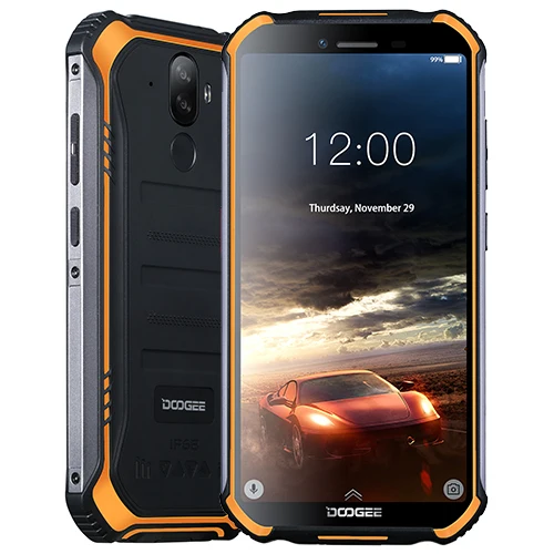 Оранжевый DOOGEE S40 IP68/IP69K 4G прочный мобильный телефон 4650mAh Android 9,0 5,5 ''18:9 MT6739 четырехъядерный 3 ГБ 32 ГБ NFC Face ID LTE телефон - Цвет: Оранжевый