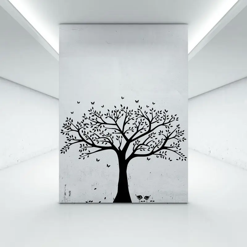 

Стикеры на обои-дерево украшение большой размер 265x210 см ПВХ DIY Художественный фон настенный постер для украшения интерьера