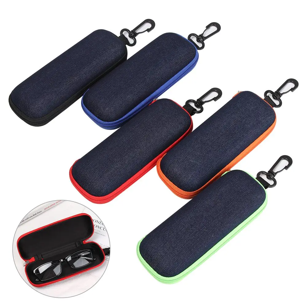 

Fashion Sunglasses Box Hard Portable Glasses Box Spectacle Case Zipper Eyeglasses Case Eyewear Protector