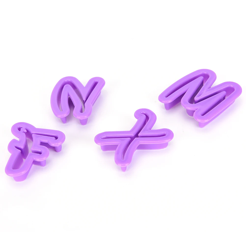 

26pcs/Set Cute Alphabet Cookie Cutter Number Letter Set Cake Tool Fondant Mold