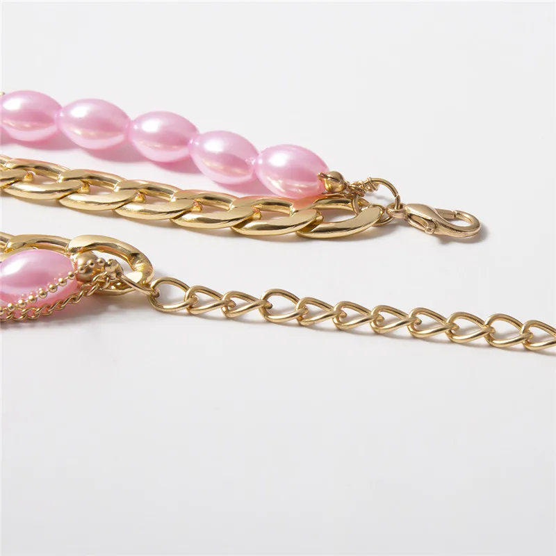 Ахмед Разноцветный жемчуг Potrait кристалл подвеска цепочка ожерелье для женщин