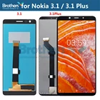 ЖК-экран для Nokia 3,1 3,1 Plus, ЖК-дисплей для Nokia 3,1 Plus, ЖК-дисплей в сборе, сенсорный экран, дигитайзер, сменная деталь телефона, тест