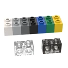 Одиночная распродажа, строительные блоки 32000, кирпичи 1x2 с отверстиями, коллекционные модульные игрушки GBC для технической мощности, набор 1 шт.