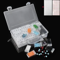 5d diamond painting box accessories 2864 grids diy diamond embroidery tool jewelry nail art rhinestone storage box