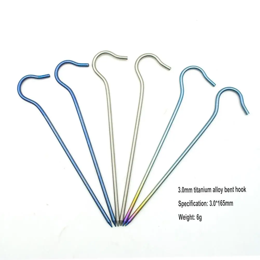 HobbyLane титановые легированные колышки для палатки сверхлегкие портативные локоть