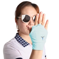 golf glove right left handed sun uv protector golf open fingered ice silk sunscreen half cool and breathable for men and women