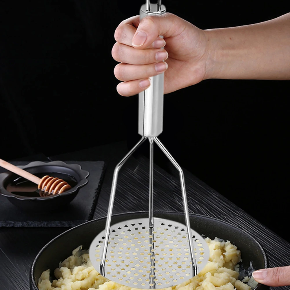 

Garlic Presses Potatoes Masher Stainless Steel Potato Garlic Pressure Machine Tools Bean Press Mash Maker Kitchen Manual Gadgets