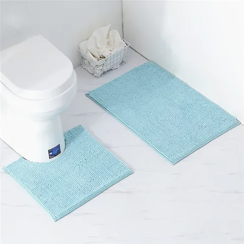 Набор однотонных ковриков для ванной, 2 шт./лот, высококачественные Нескользящие, хорошо впитывающие влагу коврики для ванной, набор ковриков для ванной