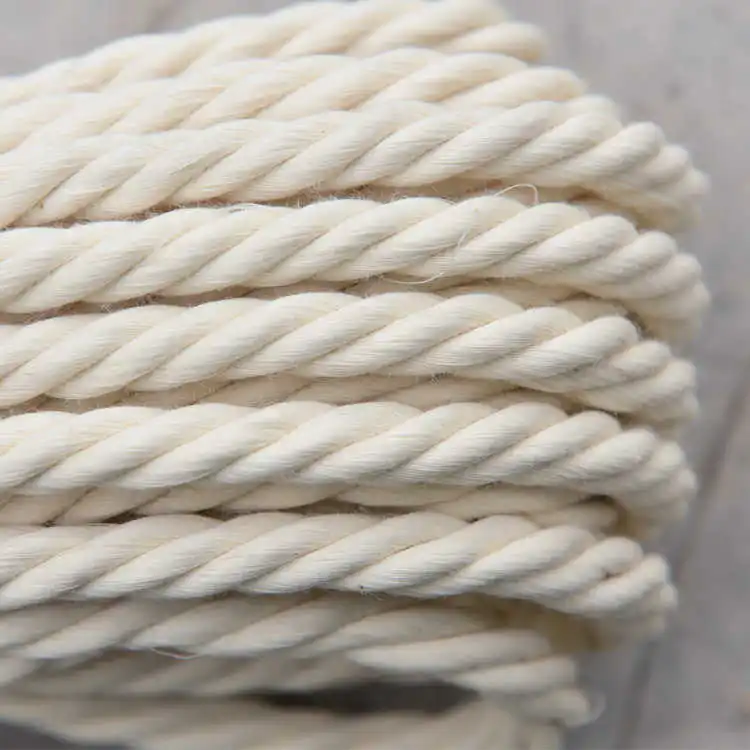 

Handmade Macrame Boho decor 1/2/3/4/5/6/8/10mm Cotton Beige thread Cord Rope Twisted String DIY Home Wedding decoration supply