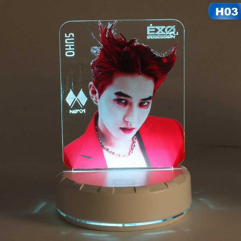 EXO настольная лампа светящаяся палочка светодиодный ночник прикроватная набор