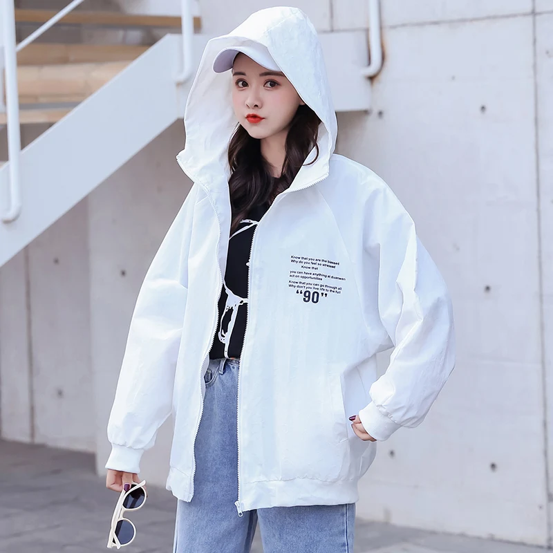 Куртка Женская Весенняя оверсайз с аниме-принтом базовая бейсбольная ветровка в