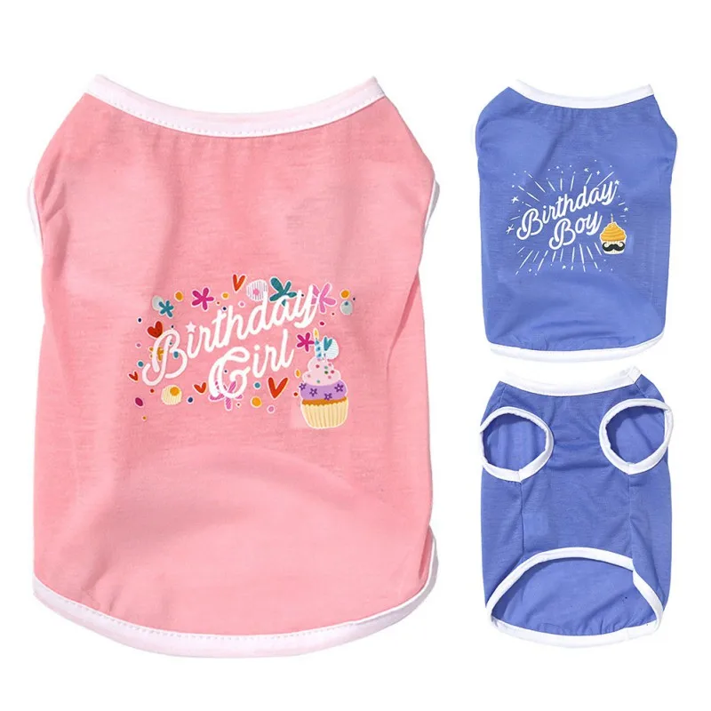 Хлопковая для домашней собаки жилет щенка кошки одежда рубашка Футболки с