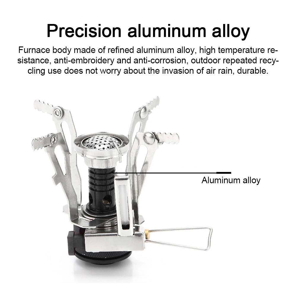 Мини плита для кемпинга со встроенной бытовой плитой ветрозащитная Складная