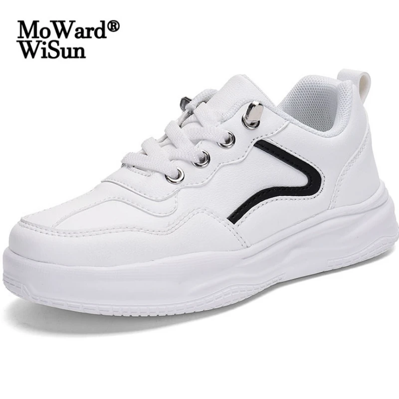 

Size 26-40 Children Anti-Slippery Sneakers Kids Sports Shoes with Leather Wear-resistant Shoes for Boys Girls Soft Bottom Tenis