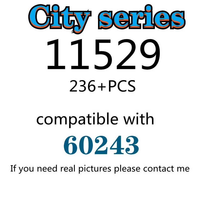 

236PCS 11529 Building Block Toy City Series 60243 Assembled Building Block Children's Toy Gifts