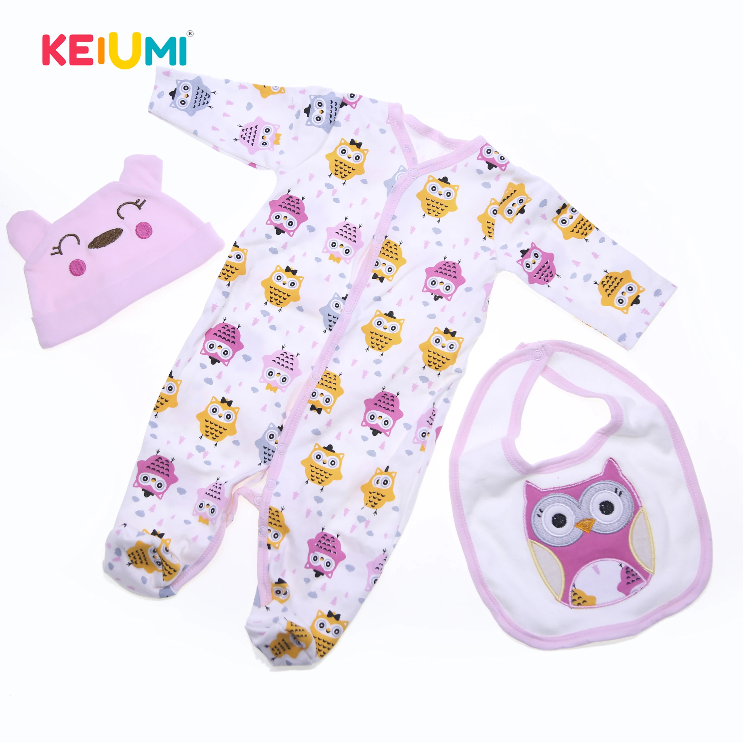 

Cute 3 Pcs Suit For 22-23 Inch Reborn Doll Lovely Doll Clothes Accessories For Kid Newborn Baby Doll Collection
