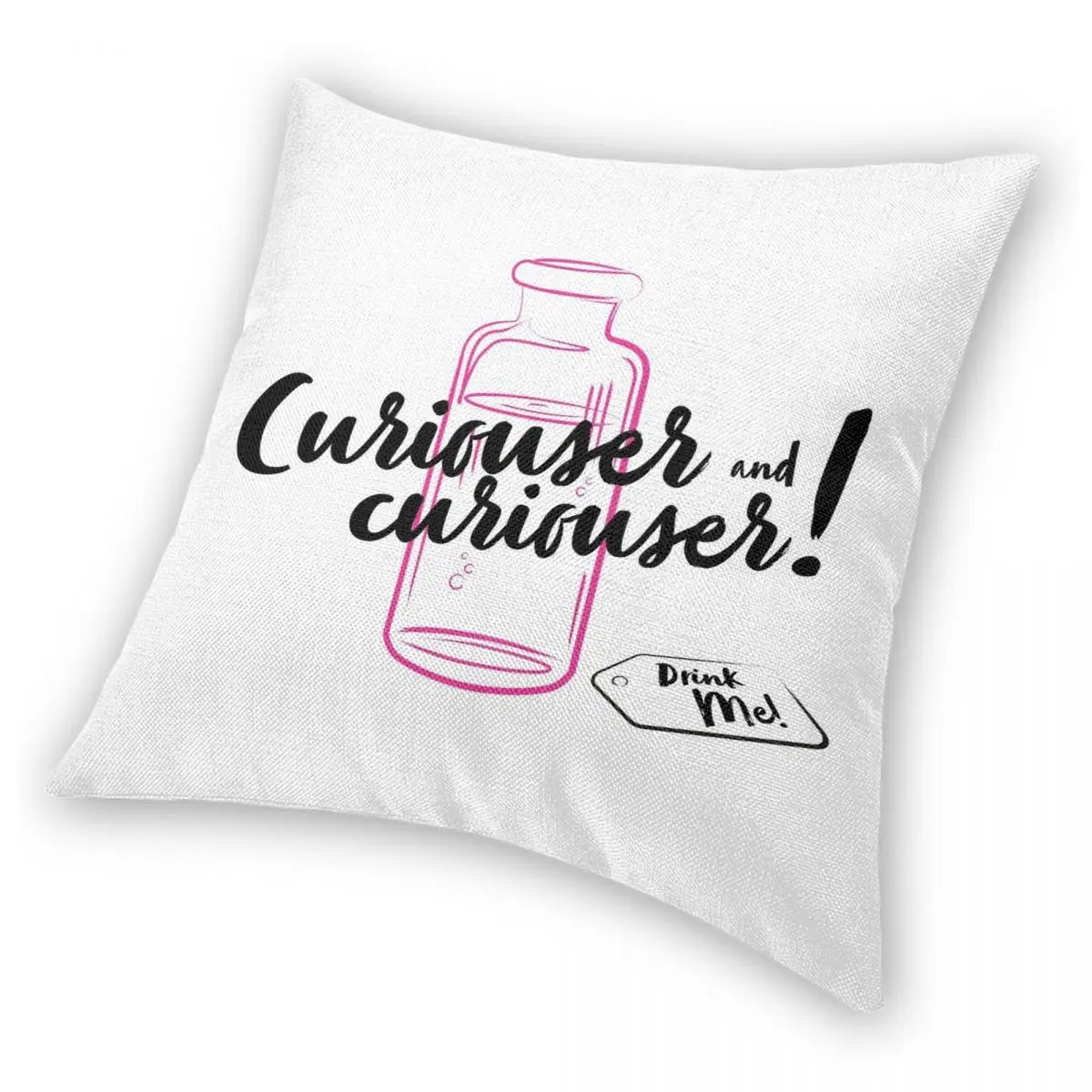 Curiouser And Square Pillowcase Polyester Linen Velvet Printed Zip Decor Throw Pillow Case Bed Cushion Cover 18&quot | Дом и сад