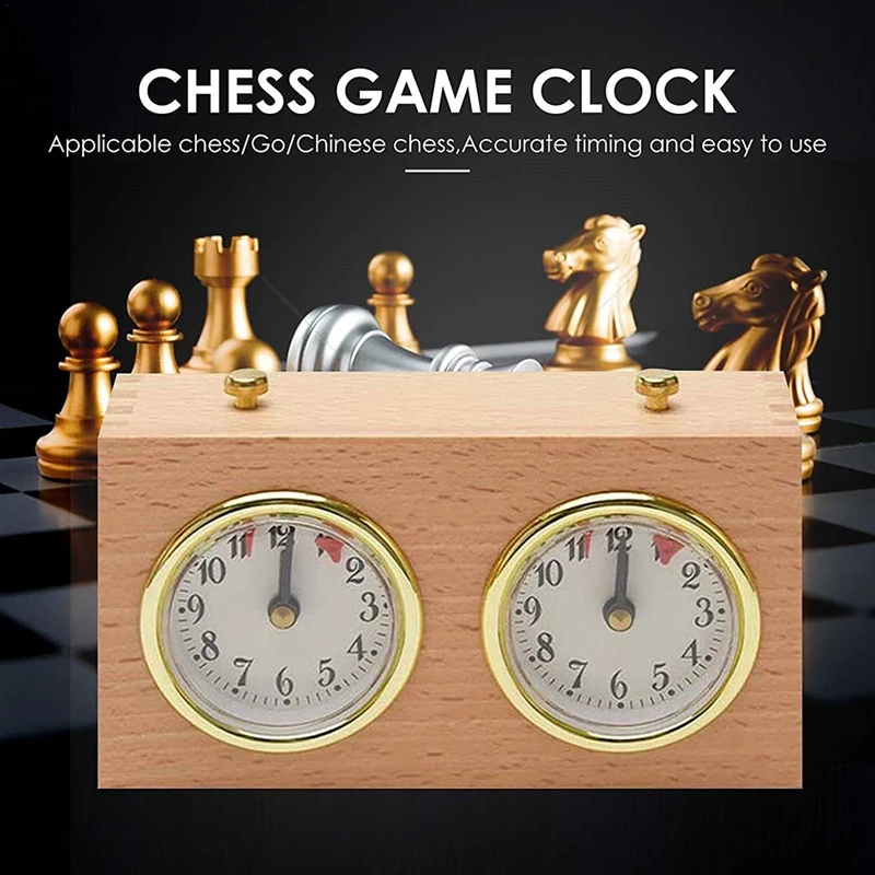 

Chess Timer, Professional Digital International Chess Clock, Wooden Count Up Down Chess Timer, Portable Chess Timer