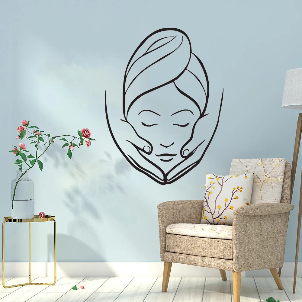 Массажные настенные Стикеры для спа-салона виниловые украшения девочек фрески