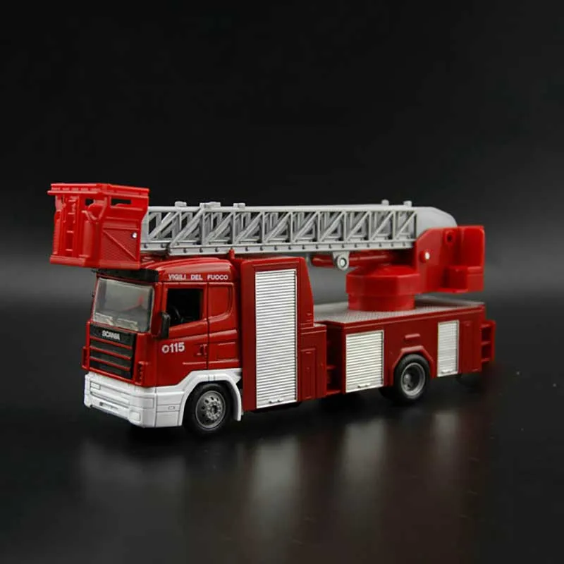 Литая 1:32 Scania лестница пожарная модель грузовика восходящий автомобиль коллекция