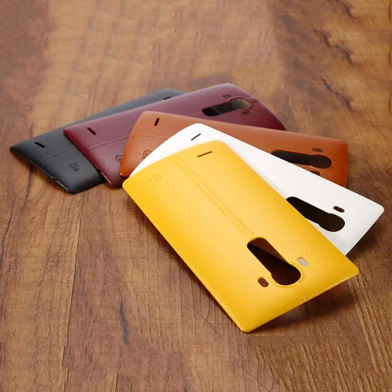 Чехлы с кожаным узором пластиковая задняя крышка для LG G4 всех версий