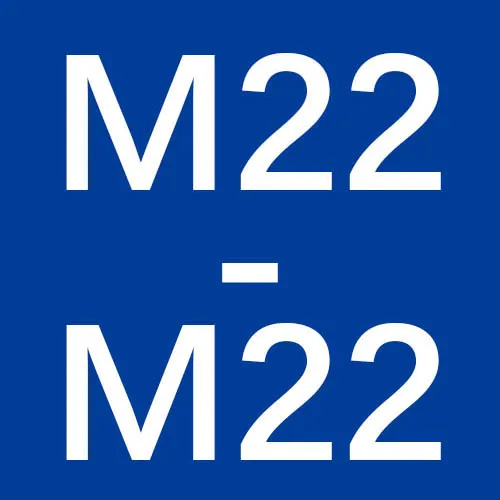 M22-M22 Адаптер WASOURLF M18 M20 M22 с наружной резьбой M22 с наружной резьбой латунный соединитель для ванной комнаты носик кухонного крана аксессуары - Color: M22-M22