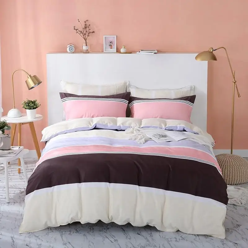 Pink white blue brown Duvet Cover monopoly bedding set Cotton Quilt Cover150cmx200cm/160cmx210cm/200cmx230cm/220cmx240cm | Дом и сад