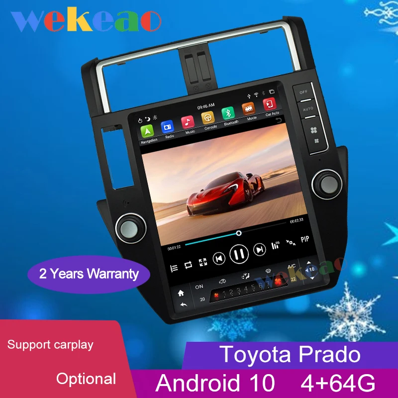 Wekeao вертикальный экран Тесла стиль Android 10 автомобильный Dvd мультимедийный плеер