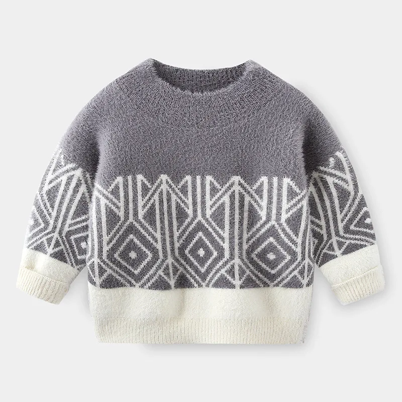 

2020 Autumn Toddler Boys Sweaters Kids O-Neck Full Casual Sweater for Boy 3-8 Y Child Outerwear Kids Clothing High Quality Tops