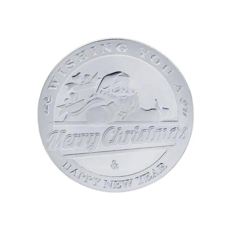 Памятная монета 2018 на Рождество Новый Год сувенирные подарки коллекция Санта