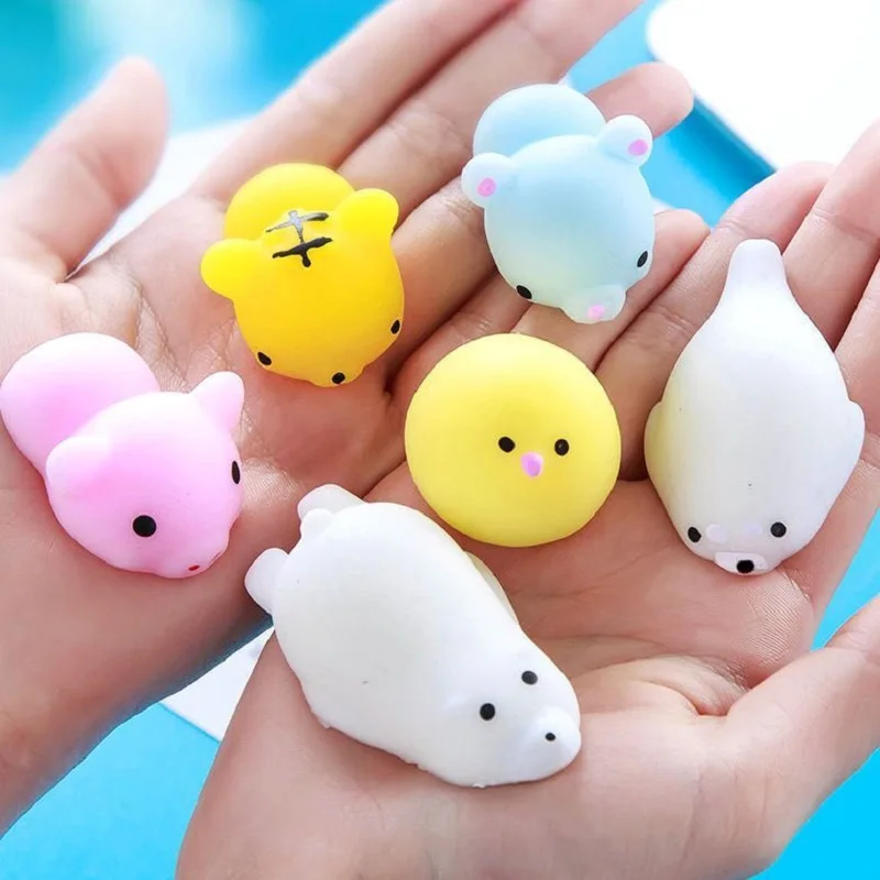 12 шт./лот различные модели Mochi антистресс мини сжимаемые кавайные куклы Ushihito