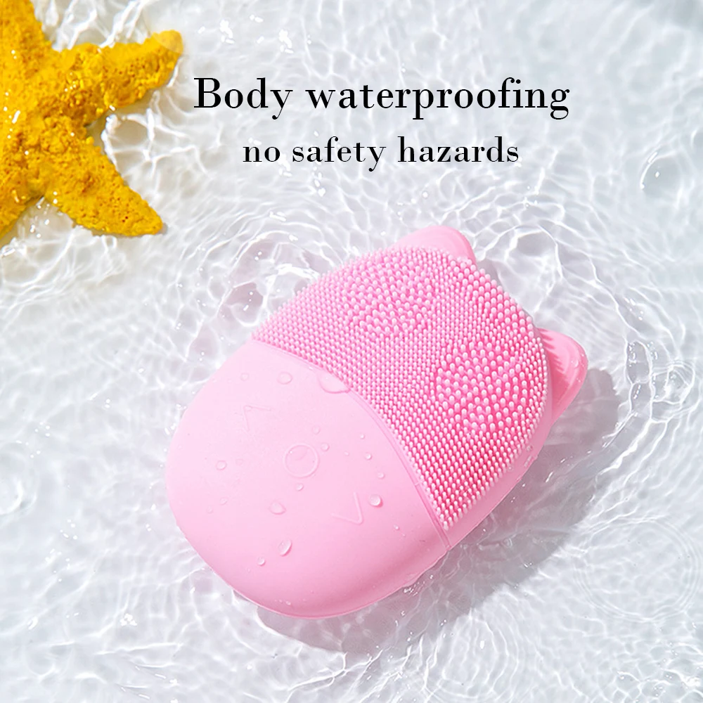 Ультразвуковая электрическая щетка для чистки лица мытья USB Вибрация очиститель