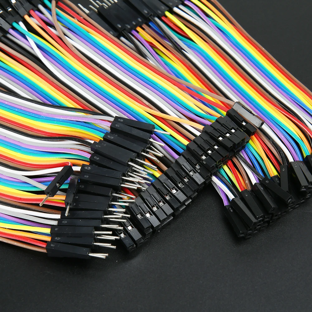 

120Pcs/Lot 10cm 30cm Color Ribbon Line Breadboard Dupont Cable Jump Jumper Wire Male to Male+Female to Female+Male to Female