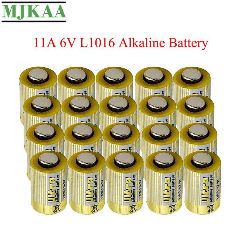 MJKAA 20 шт 11A 6V первичные сухие батареи L1016 щелочные Автомобильный ключ Удаленная
