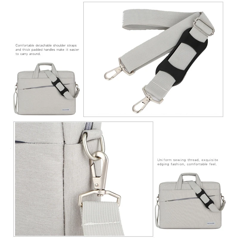 shoulder laptop bag for macbook huawei hp acer dell lenovo computer handbag rod bag 13 14 15 15 6 17 inch portable briefcase free global shipping
