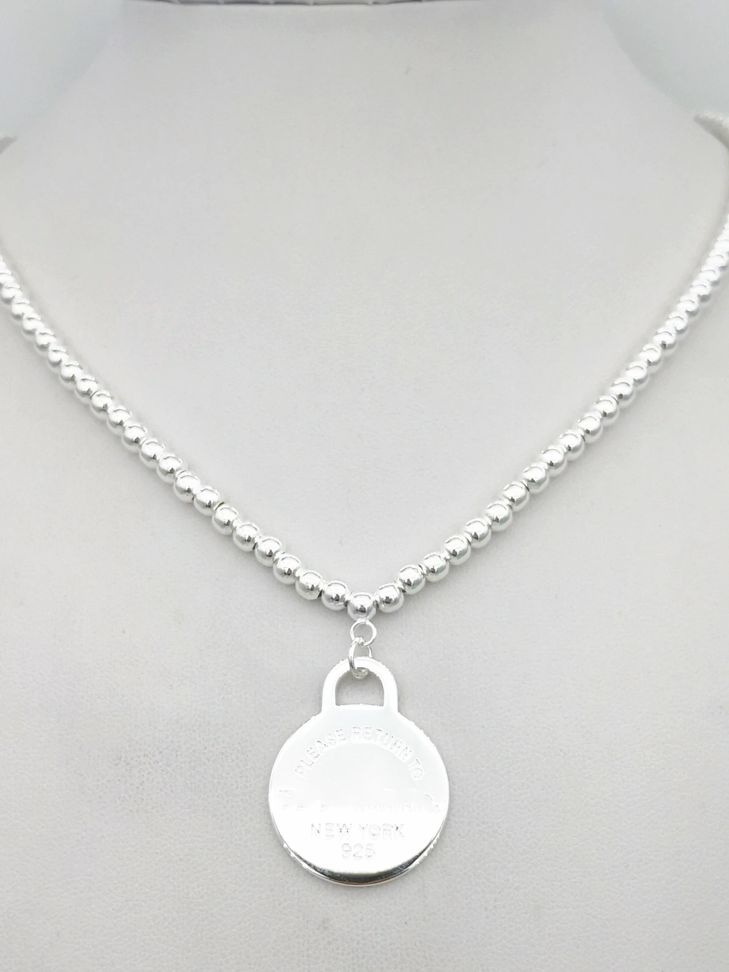 

Contracted joker new round tags necklace4mm