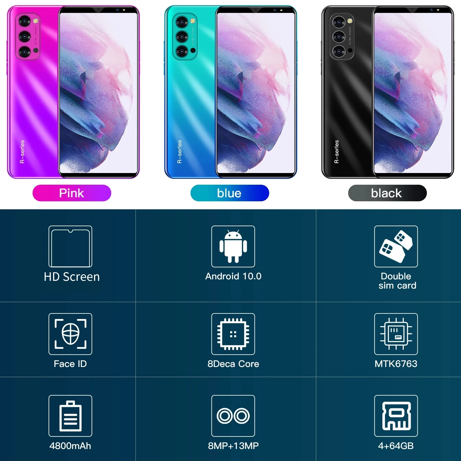 

Xiaomi Note9 Pro, 5,8 , 4 + 64 , Android 10, 8 + 13