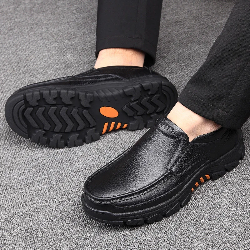 

100% Genuine Leather Men Shoes Soft Men Casual Loafers High Quality Men Shoes Breathable Men Fashion Luxury Flats