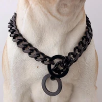 tiasri 1215mm slip p chain dog choke collar for small medium large dogs heavy duty titan training collars adjustable pet collar