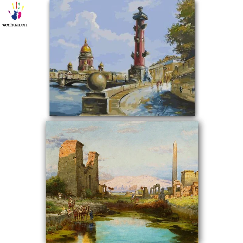 DIY картинки для раскраски по номерам с цветами дом дизайн картина Рисование