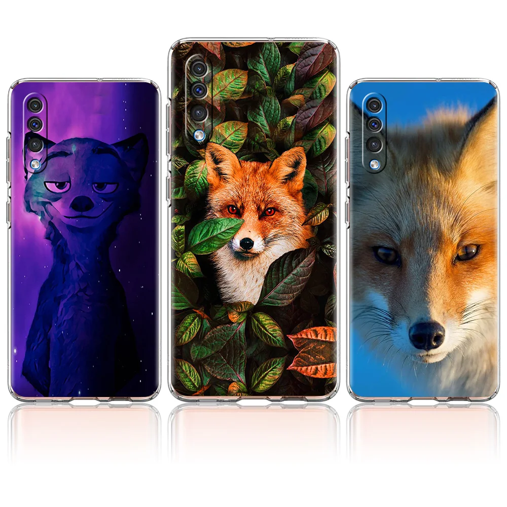 

Cute Animal fox Gift Phone Case For Samsung Galaxy A50 A70 A20 A30 A40 A20E A10 A10S A20S A02S A12 A22 A32 A52 5G A72 Soft Cover